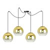 lampa sufitowa zlote klosze 15cm elegancka spider bergen gold