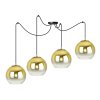 lampa sufitowa zlote klosze 15cm elegancka spider bergen gold