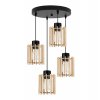 lampa wiszaca drewniany zyrandol klosz led timber
