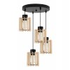 lampa wiszaca drewniany zyrandol klosz led timber