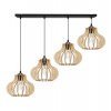 nowoczesna lampa wiszaca timber zyrandol klosze drewniane