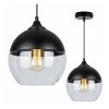 nowoczesna lampa wiszaca w stylu loft z kloszem ze szkla