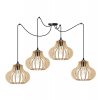 lampa wiszaca spider timber nowoczesny zyrandol drewniany