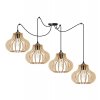 lampa wiszaca spider timber nowoczesny zyrandol drewniany