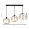 nowoczesna lampa wiszaca timber drewniane klosze