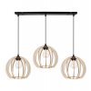 nowoczesna lampa wiszaca timber drewniane klosze