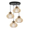nowoczesna lampa wiszaca timber drewniane klosze zyrandol