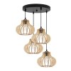 nowoczesna lampa wiszaca timber drewniane klosze zyrandol