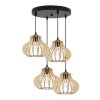 nowoczesna lampa wiszaca timber drewniane klosze zyrandol