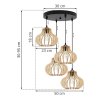 nowoczesna lampa wiszaca timber drewniane klosze zyrandol
