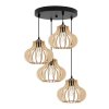 nowoczesna lampa wiszaca timber drewniane klosze zyrandol