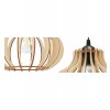 lampa wiszaca zyrandol spider timber klosz drewniany