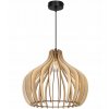 designerska drewniana lampa sufitowa wiszaca z regulacja