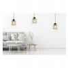 stylowa lampa sufitowa timber z drewnianym kloszem walec