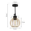 nowoczesna lampa kinkiet reflektor timber drewno