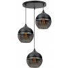 loftowa lampa wiszaca ze szklanymi kloszami w ksztalcie kuli