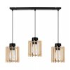 lampa wiszaca zyrandol drewniany klosz led timber