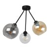 nowoczesna lampa sufitowa zyrandol trio haga kolorowe szklo