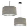 elegancka regulowana lampa z duzym materialowym abazurem