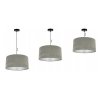 elegancka regulowana lampa z duzym materialowym abazurem