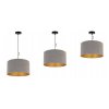 elegancka lampa regulowana mediolan zwis z welurowym abazurem