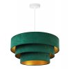 elegancka lampa wiszaca zyrandol z abazurem warstwowym mediolan