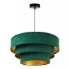 elegancka lampa wiszaca zyrandol z abazurem warstwowym mediolan