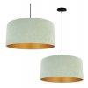 regulowana lampa wiszaca mediolan z abazurem z materialu do sypialni