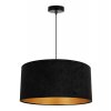 lampa wiszaca mediolan z czarno zlotym abazurem w stylu glamour