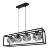 elegancka lampa crystal cage z kloszami z krysztalkow