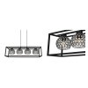 elegancka lampa crystal cage z kloszami z krysztalkow
