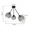 lampa sufitowa w stylu glamour trio crystal