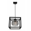 oryginalna szklana lampa wiszaca crystal cage z krysztalkami