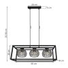 elegancka lampa wiszaca crystal cage do salonu lub kuchni
