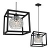 oryginalna lampa wiszaca crystal cage z krysztalkami glamour