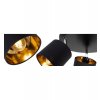 gustowna lampa sufitowa czarno zloty plafon gama