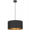 elegancka lampa wiszaca z abazurem zloty srodek