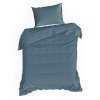 SATÉNOVÉ POVLEČENÍ DINA 160X200 CM, 2KS 70X80 CM MODRÉ