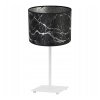 stylowa lampa stolowa werona gia z abazurem wzor czarno srebrny