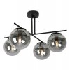 lampa sufitowa zyrandol czarny w stylu loft grafitowe klosze e14