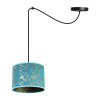 elegancka lampa spider werona abstrakcyjny abazur zloty wzor