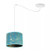elegancka lampa spider werona abstrakcyjny abazur zloty wzor