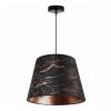 lampa wiszaca z abazuem wzor marmur miedz werona stozek