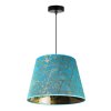 nowoczesna lampa wiszaca z abazurem werona niebieski stozek