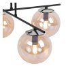 lampa sufitowa w stylu loft zyrandol szklane klosze miodowe e14