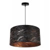 lampa wiszaca werona z nowoczesnym abazurem marmur miedz