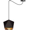 nowoczesna lampa wiszaca zloty abazur diament