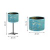 elegancka lampa stolowa werona gia z abazurem wzor niebiesko zloty