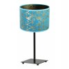 elegancka lampa stolowa werona gia z abazurem wzor niebiesko zloty