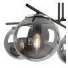 lampa sufitowa w stylu loft zyrandol szklane klosze grafitowe e14